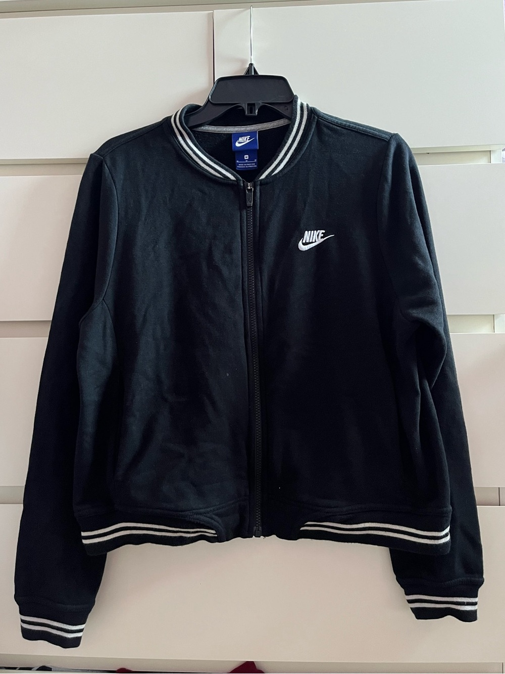 Black Nike zip up jacket